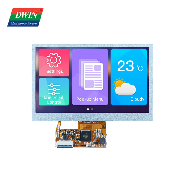 DWIN Low Cost 4.3 Inch 480*272 Ultra-thin TFT LCD Display Serial Port LCD Module Sopporting Connect Touch Panel