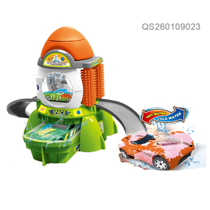 QS Kids DIY City Theme 24-Piece ABS Plastic Flexible Tracks Die Cast Model Racing <span class=keywords><strong>Car</strong></span> Wash Toy <span class=keywords><strong>Parking</strong></span> Lot Track Game 3+ Years - Product Image 2