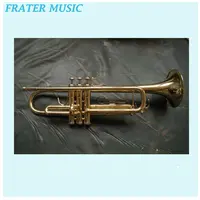 Bán Tốt Nhất Bb Trumpet OEM Chất Lượng Tốt Brass Cụ Vàng Sơn Mài Bb Tone Trompette / Trompeta / Trumpet (ETR-10)