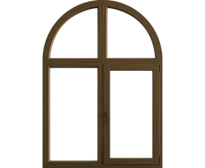 Nhà Máy Chuyên Nghiệp Cửa Sổ Bằng Gỗ Thông Gió Thiết Kế Vòm Tùy Chỉnh Cửa Sổ Cửa Sổ Bằng Gỗ - Product Image 2