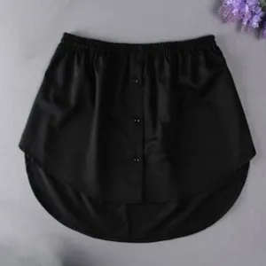 Women Girls <strong>Shirt</strong> Blouse <strong>Extender</strong> Adjustable Layering Faux Top Lower Sweep Mini Skirt False Hemline Splitting Underskirt - Product Image 5