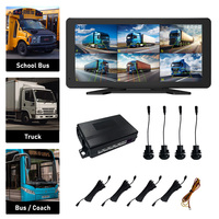 DVR portable sans fil à double objectif WiFi pour camion, installation facile, visualisation à distance, enregistrement 6 canaux, vision nocturne pour usage commercial