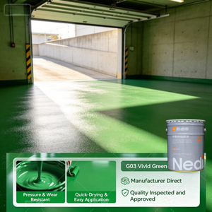 Revêtement de sol époxy extérieur résistant aux UV, imperméable, antidérapant et robuste pour cour d'usine, plateforme de chargement extérieure - Product Image 1
