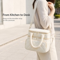 Sac isotherme pour lait maternel personnalisé OEM ODM sous marque privée, doublure thermique PEVA, en nylon, bandoulière, vente en gros