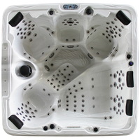 Europe Balboa Control Hydro Whirlpool Massage 176 Pcs Jets Outdoor Spa 6 Seat Hot Tub Jakuzi