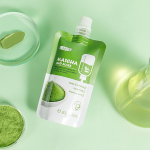 <span class=keywords><strong>Limpieza</strong></span> <span class=keywords><strong>facial</strong></span> Anti acné Control de aceite Calmante Hidratante Natural Matcha Mascarilla de barro 80g - Product Image 5