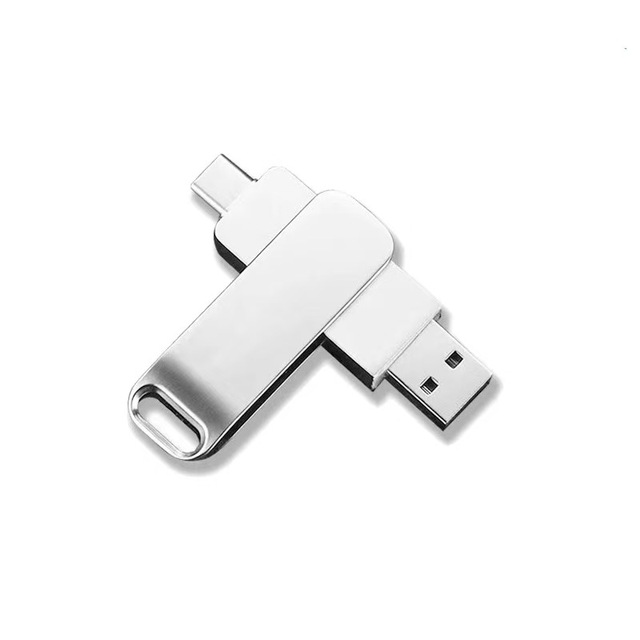 Portable 128GB 1TB Type-C Metal Thumb Drive 3.0 2.0 USB High-Speed 8GB/16GB/64GB Capacities Memory Pen Phone Gift
