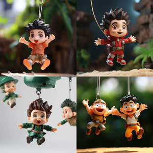 Figura de Juguete de Plástico de Personaje de Anime Japonés para Niños de 7 a 12 Años, Modelo Terminado con Colgador de Cuerda - Product Image 2