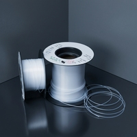 Microtube capillaire en PTFE 0,3 mm 2 mm DE, paroi mince, précision, petit diamètre pour cathéter médical