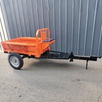 Mini-tracteur agricole à deux roues avec remorque pour l'agriculture et les mini-cultivateurs