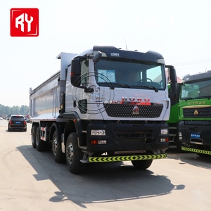 Camion à benne basculante HOWO Sinotruk 8x4 d'occasion, benne basculante en forme de U, 12 roues, basculement arrière |   Conforme à la norme Euro 2, prêt pour les routes accidentées en Afrique - Product Image 5