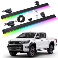 Marchepieds électriques à éclairage LED coloré pour Toyota Hilux VIGO REVO ROCCO 2020-2025
