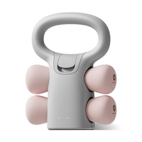 Ensemble d'haltères et de kettlebells multifonctionnel 2-en-1 pour la gym et le fitness – Poids libres durables, antidérapants, réglables et amovibles pour l'entraînement du corps entier
