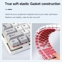 Clavier mécanique sans fil AULA F99 - Rétroéclairage RVB, Hot-Swap, Trois modes, USB Type-C, Ergonomique en plastique pour ordinateur de bureau, Nouveau clavier de jeu