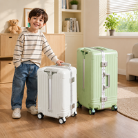 Valise Enfant avec Siège 28 Pouces, Valise à Roulettes pour Enfants, Bagage à Main pour Enfants