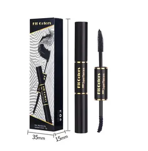 Fit Colors 4D Double Head Mascara Curling Lengthening Eyelashes Mascara Fast Dry Waterproof Not Blooming Mascara Makeup Cosmetic