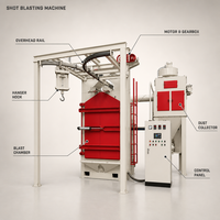 Machine de sablage à prix de gros pour supports de boîte de vitesses, sablage de billes d'acier, conception personnalisée, élimination automatique de la rouille