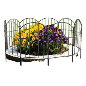 Valla de jardín de 24 "H, 25 paneles, cercado de alambre de Metal cuadrado, barrera de animales, ribete de flores, Patio, valla de decoración al aire libre - Product Image 3