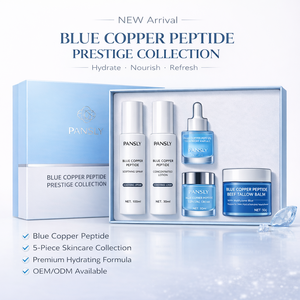 Set Skincare al Peptidi di Rame Blu a Marchio Privato, Kit Idratante <span class=keywords><strong>e</strong></span> Lenitivo per la Cura del Viso con Spray, Lozione, Siero, Crema <span class=keywords><strong>e</strong></span> <span class=keywords><strong>Balsamo</strong></span> - Product Image 4