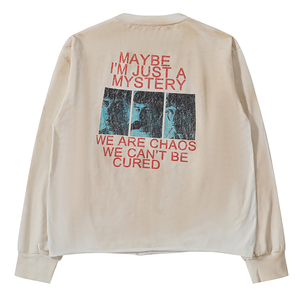 T-shirt long ample et épais en coton 100% écologique, style vintage, imprimé rétro effet vieilli et teinture <span class=keywords><strong>boue</strong></span>, motif graphique hip-hop - Product Image 4
