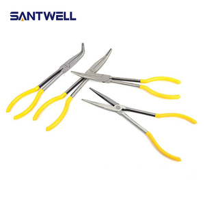 11" Extra <b>Long</b> Needle <b>Nose</b> Pliers Straight&Bent Angled <b>Long</b> Reach Pliers Carbon Steel <b>Long</b> <b>Nose</b> Pliers for Auto Machinery Repair - Product Image 4