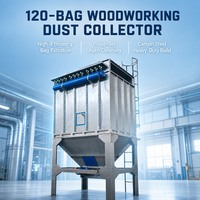 Collecteur de poussière robuste en acier au carbone à jet pulsé, avec filtre antistatique, homologué CE, pour usine de meubles et travail du bois