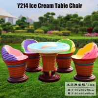 Ensemble table et chaises de loisirs Y220B en PRV durable résistant aux UV pour intérieur/extérieur, motif citron simulé, mobilier de salon public, atelier, cour