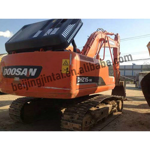 Excavadora de cadenas Doosan DH215 usada, 21 toneladas, original de Corea, excavadora de segunda mano con motor, bomba, engranajes y rodamientos, pocas horas de uso, para video. - Product Image 3