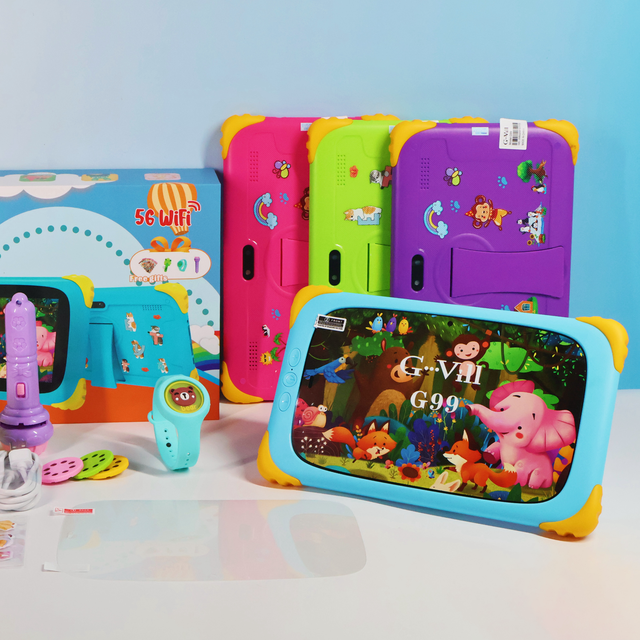 7 inch children's tablet tab learn educational android rugged kids toy tablet