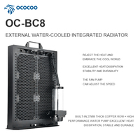 OCOCOO BC8 40mm AIO Refroidisseur Liquide avec Radiateur en Cuivre, Réservoir et Pompe, Interface d'Alimentation 3 Broches pour Boîtier PC Serveur