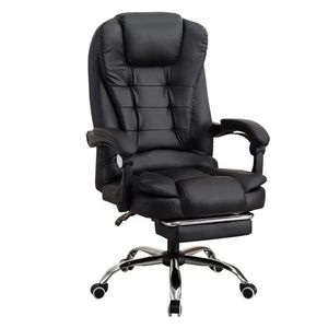Modern Executive Computer Ergonomic High Back Leather Boss Office <b>Chairs</b> With Footrest - Product Image 1