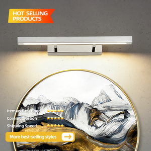Lámpara de Pared LED Moderna de Aleación de Aluminio con Pantalla Rectangular Blanca, Luz Blanca Cálida de 3500K, para Baño, Montaje en Superficie, Regulable - Product Image 2