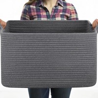 Panier à linge pliable personnalisé grande taille, panier à jouets pour chien, sacs écologiques dégradés marron en stock, vente en gros