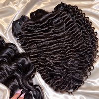 Cheveux Humains Naturels Bruts du Cambodge de Qualité Supérieure, Ondulations Naturelles, Paquets de Cheveux Ondulés, Double Trame, Cheveux d'un Seul Donneur