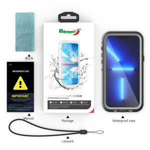 เรดเปปเปอร์ IP68กันน้ำเคสสำหรับ <span class=keywords><strong>iPhone</strong></span> 13 12 PRO MAX 14 13 Plus12 MINI 13 mini เกราะใสว่ายน้ำดำน้ำ - Product Image 6