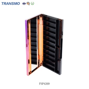 Palette de fards à paupières en gros, poudre de maquillage, emballage personnalisé avec logo, boîte en plastique pour fards à paupières, conteneur pour blush - Product Image 4