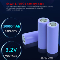 40W Mini DC UPS 64Wh Baterai LiFePo4 Tipe-C USB DC5V 9V 12V POE24V/48V Power Bank untuk Router Wifi Router Kamera CCTV