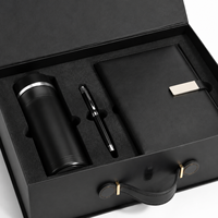 Boîte cadeau pliable en carton noir mat avec insert en EVA imprimé sur mesure de luxe, avec poignée magnétique, pour emballage de cadeaux d'affaires
