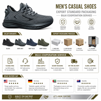 Chaussures décontractées pour hommes, style chaussette respirante, en maille tricotée, avec motif graphique, semelle plateforme épaisse, pour la marche
