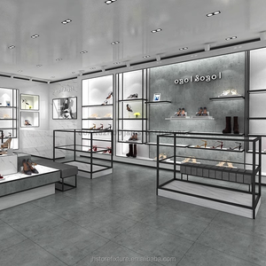 Nhà Máy Giày Cửa Hàng Thiết Kế Nội Thất Ý Tưởng Treo Tường Giày Hiển Thị Kệ Thiết Kế Sang Trọng Phụ Nữ Giày Cửa Hàng Tùy Chỉnh - Product Image 1