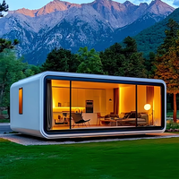 Maison miniature de luxe, 20 pieds, 40 pieds, extensible, préfabriquée, en conteneur, imperméable, style villa moderne, maison modulaire