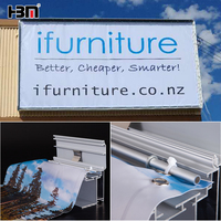 Boîtes lumineuses à cadre simple personnalisées pour extérieur, en aluminium étanche, pour affiches et signalétique de vitrine commerciale