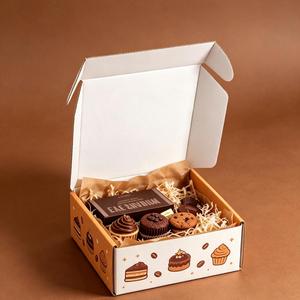 FX Wholesale Custom Food Packaging Mailer <b>Box</b> Manufacturer for Cake Dessert Pastry and <b>Sweet</b> Product Shipping - Product Image 4