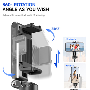 Trépied à selfie en aluminium F07 410 mm, trépied de poche pliable avec télécommande détachable, rotation à 360° pour vlog et diffusion en direct - Product Image 6