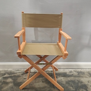 Vente directe d'usine de chaises pliantes portables abordables en bois massif, en alliage d'aluminium et en toile, chaises de réalisateur, chaises de pêche en plein air. - Product Image 4