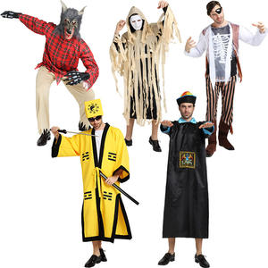 Costume de fête d'Halloween pour enfants, <span class=keywords><strong>squelette</strong></span>, fantôme, démon, costume de fête costumée, polyester, adultes, image 2 pièces - Product Image 2