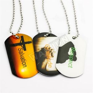 Usine En Ligne En Gros Personnalisé Pas Cher Hommes Zodiaque Collier En Acier Plaque - Product Image 5