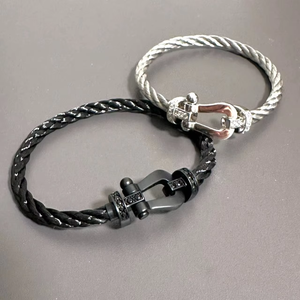 באיכות גבוהה ארבעה עלה תלתן צמיד סט אופנתי שחור נשים חבן הסיטונאי לא לדעוך תכשיטים lux - Product Image 5