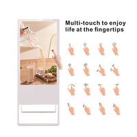 Katlanabilir Su Geçirmez Dijital Reklam Panosu IP65 Ayaklı Taşınabilir LCD Reklam Kiosku Salon Süpermarket Mağaza için Animasyonlu