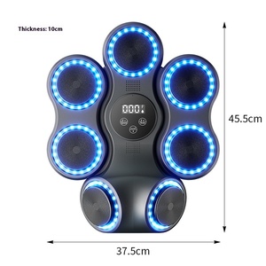 Machine d'entraînement de <span class=keywords><strong>boxe</strong></span> murale connectée pour la maison, 9 vitesses, chargement USB-C détachable, sans perçage, musique, PU - Product Image 5